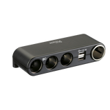 Strømudtag med 4 udtag og USB 12/24v