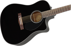 Fender CD-60SCE Dreadnought Western Guitar (Sort)