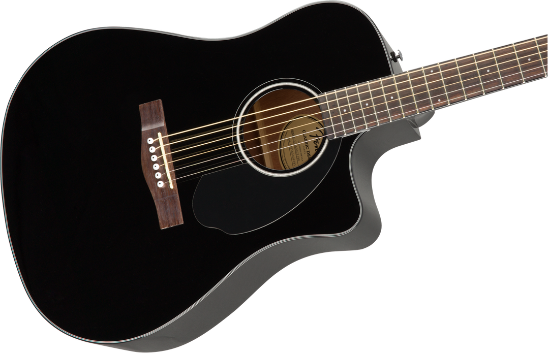 Fender CD-60SCE Dreadnought Western Guitar (Sort)