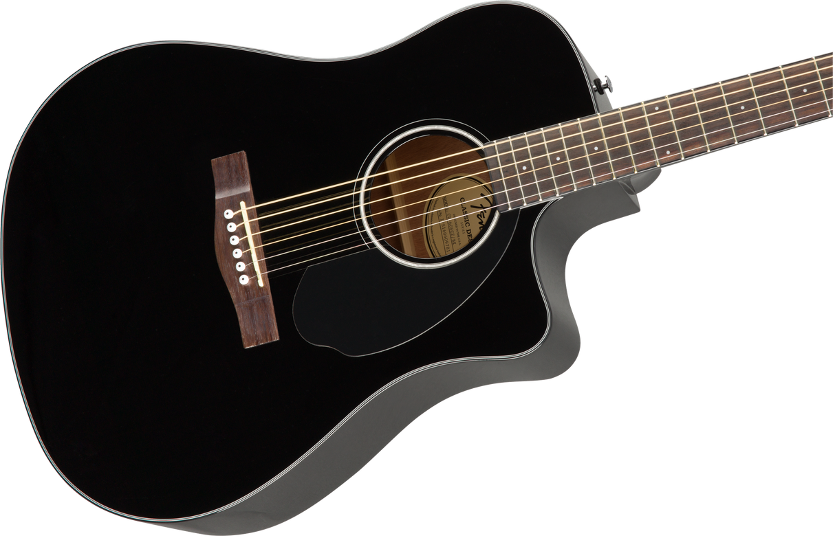 Fender CD-60SCE Dreadnought Western Guitar (Sort)