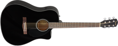 Fender CD-60SCE Dreadnought Western Guitar (Sort)