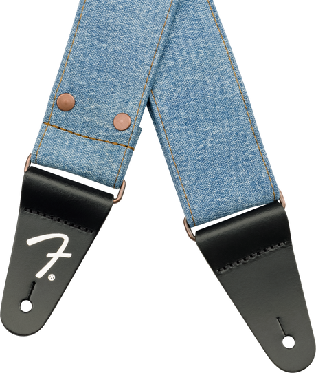 Fender x Wrangler Denim Guitarrem (Light Indigo, 2")