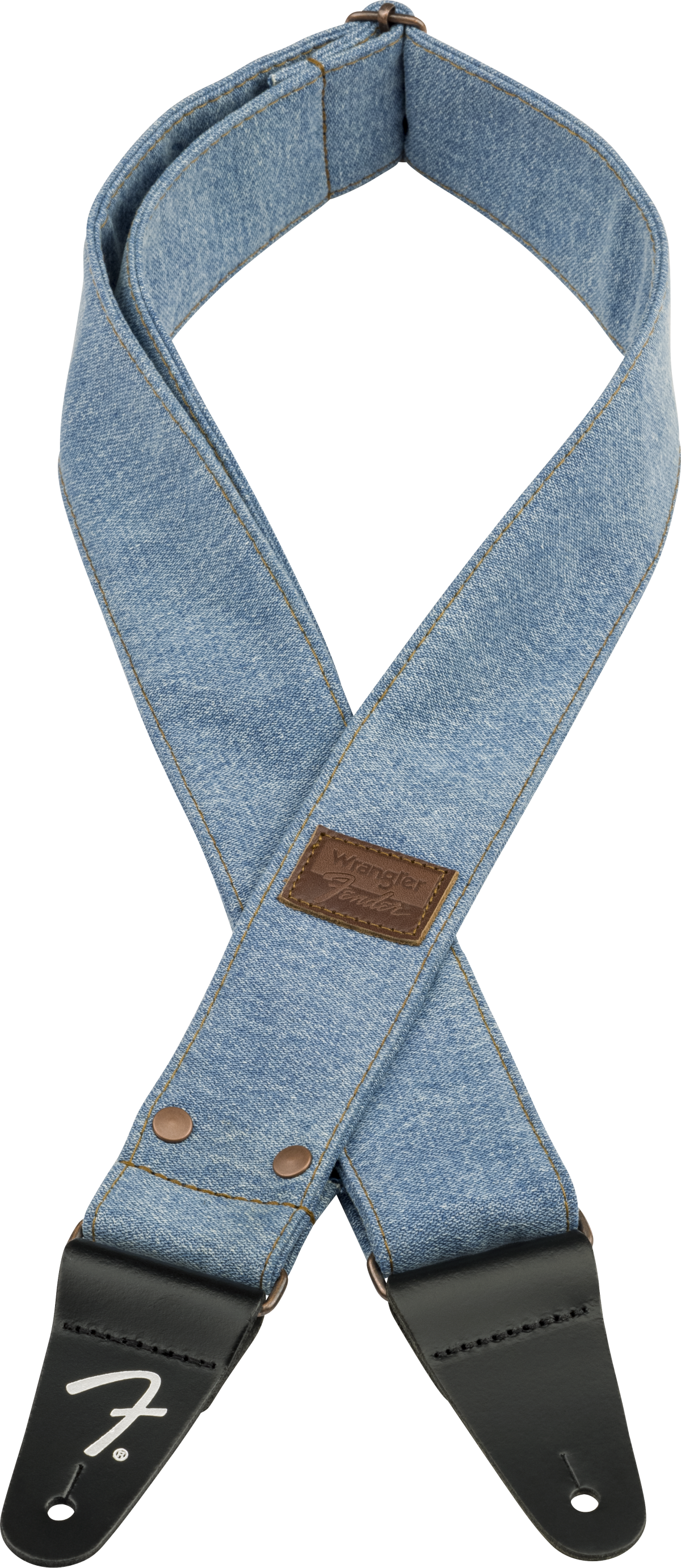Fender x Wrangler Denim Guitarrem (Light Indigo, 2")