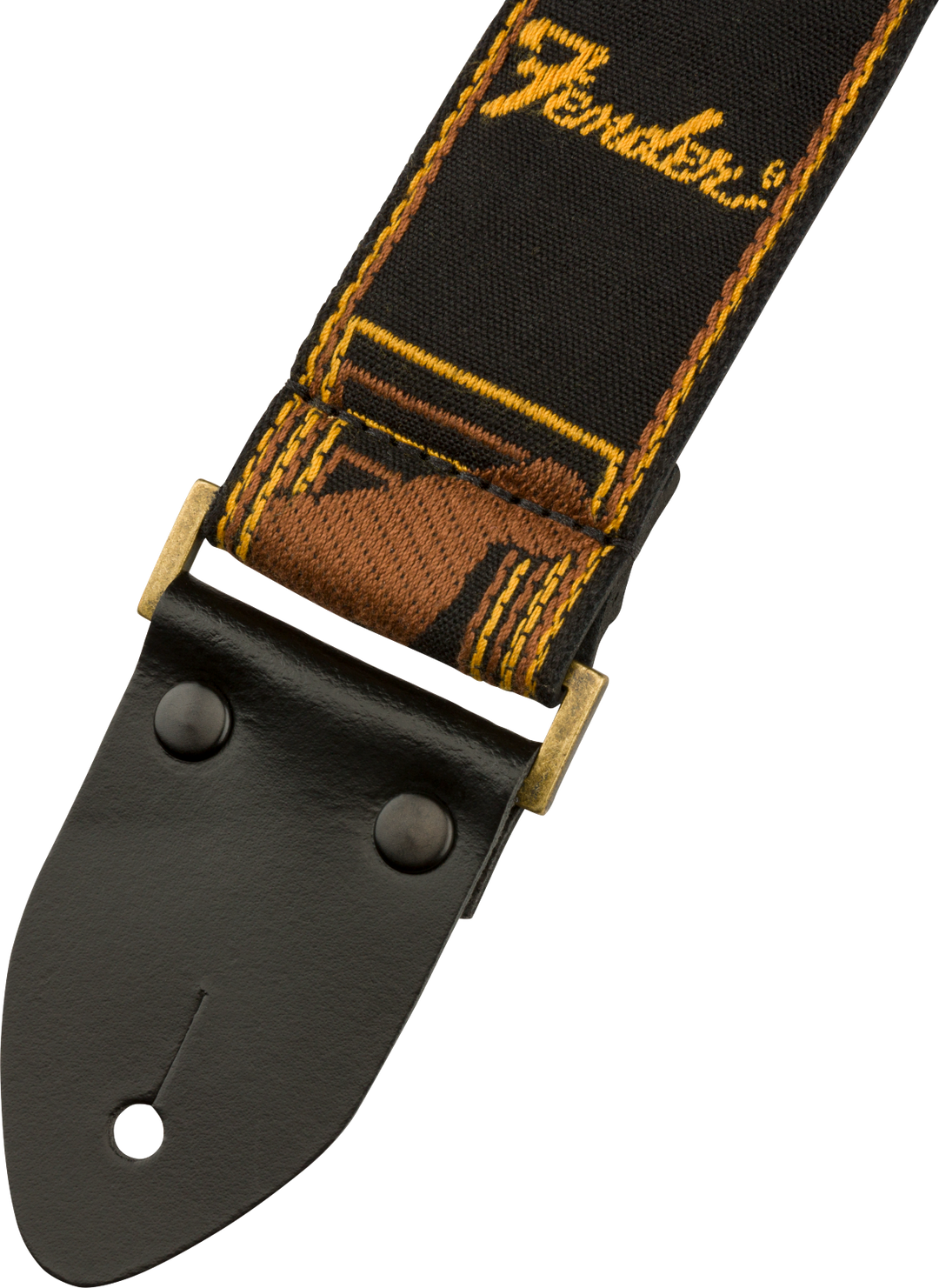 Fender Legacy Vintage Guitarrem (Black/Yellow/Brown, 2")