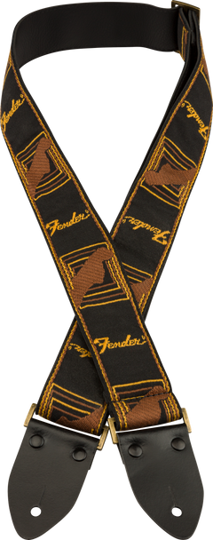 Fender Legacy Vintage Guitarrem (Black/Yellow/Brown, 2")