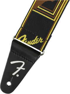 Fender Weighless Guitarrem (Black/Yellow/Brown, 2")