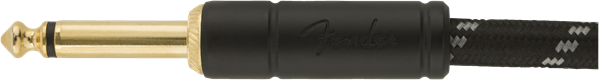 Fender Deluxe Guitar Kabel Vinkelstik (Black Tweed, 4,5m)