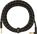 Fender Deluxe Guitar Kabel Vinkelstik (Black Tweed, 4,5m)