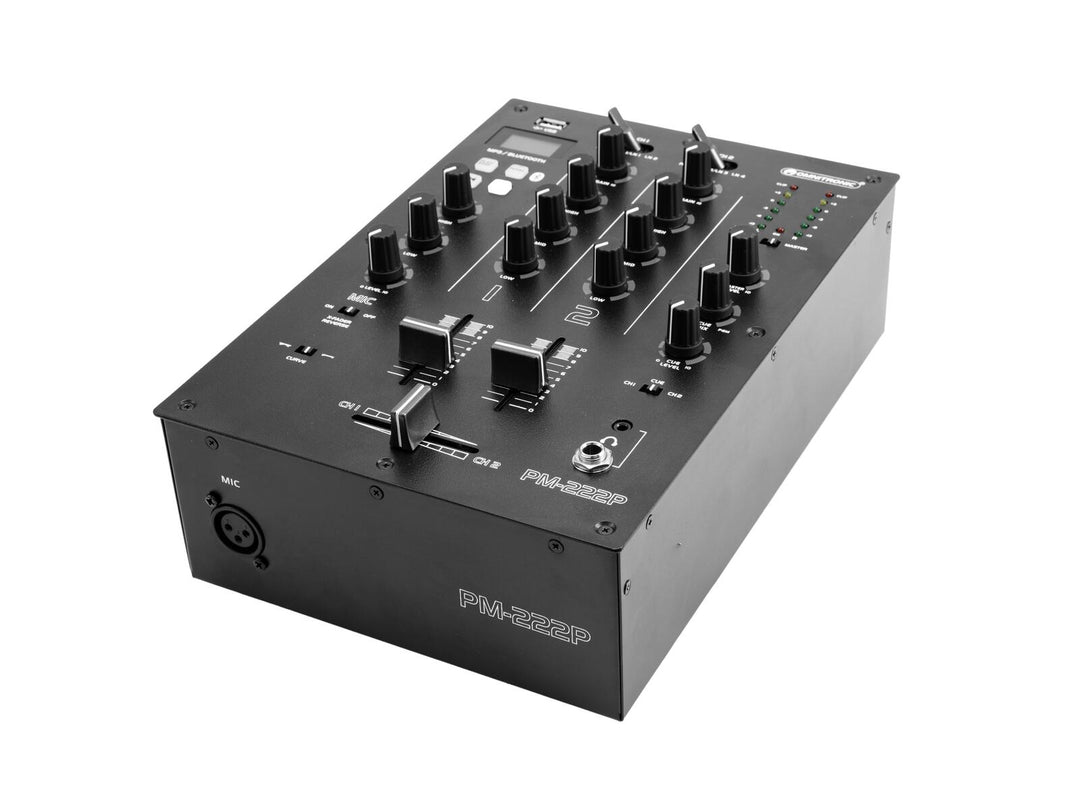 OMNITRONIC PM-222P 2-channel DJ Mixer with Player