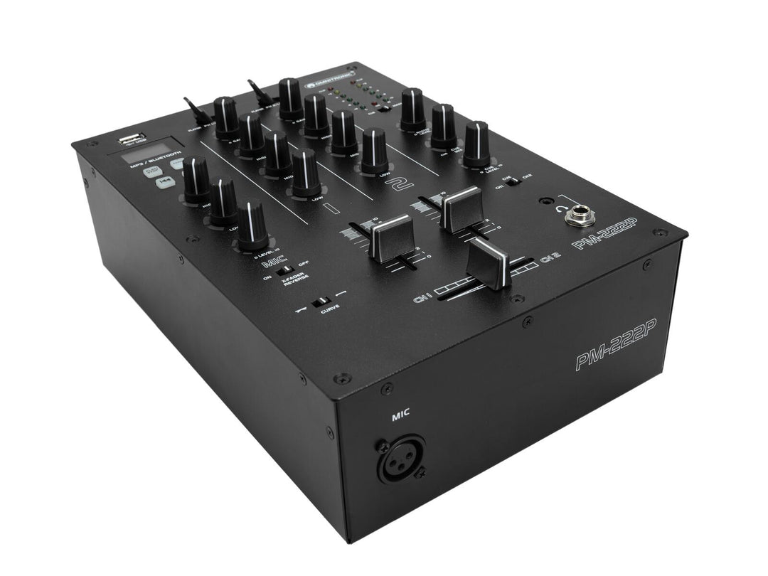OMNITRONIC PM-222P 2-channel DJ Mixer with Player
