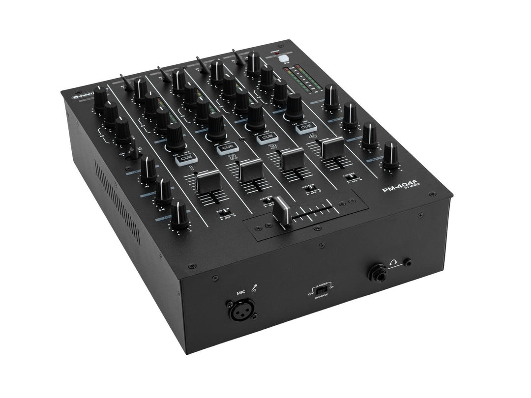 OMNITRONIC PM-404F 4-channel DJ Mixer with Filter and Bluetooth