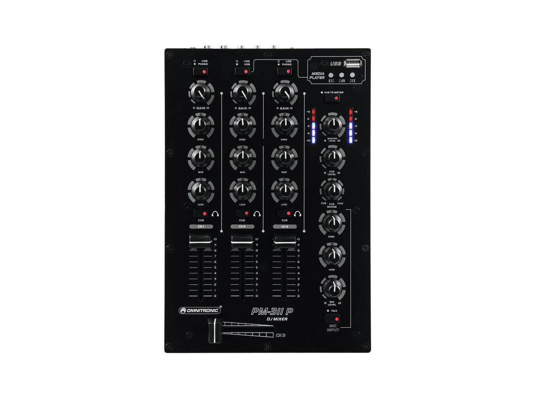 OMNITRONIC PM-311P DJ Mixer with Player