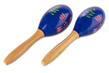 GEWA Club Salsa maracas i træ, håndmalede, 26 cm (par)