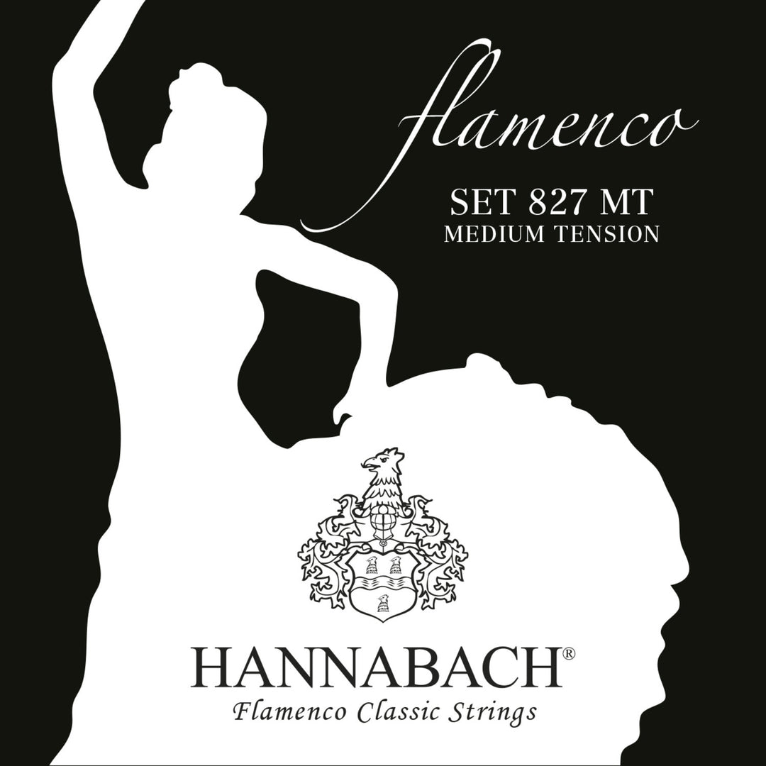 Hannabach Strings for classic guitar Serie 827 Medium Tension Flamenco - Set medium (827MT)