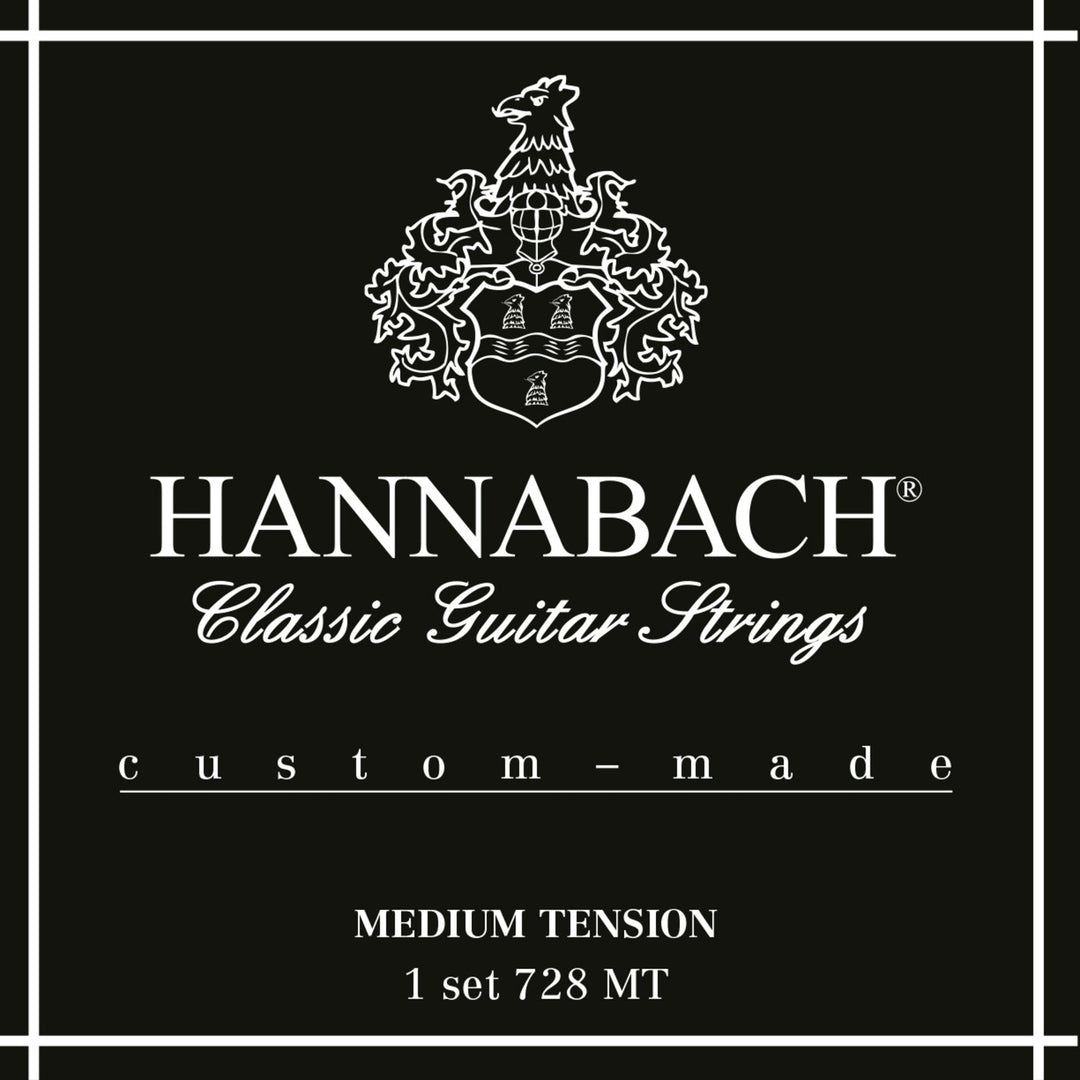Hannabach Strings for classic guitar Series 728 Medium Tension Custom Made - Set medium tension (728MT)