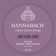 Hannabach Strings for classic guitar Series 900 Medium/High Tension Silver 200 - Set medium high (900MHT)