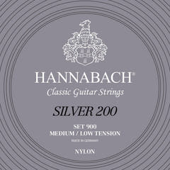 Hannabach Strings for classic guitar Series 900 Medium/Low Tension Silver 200 - Set medium low (900MLT)