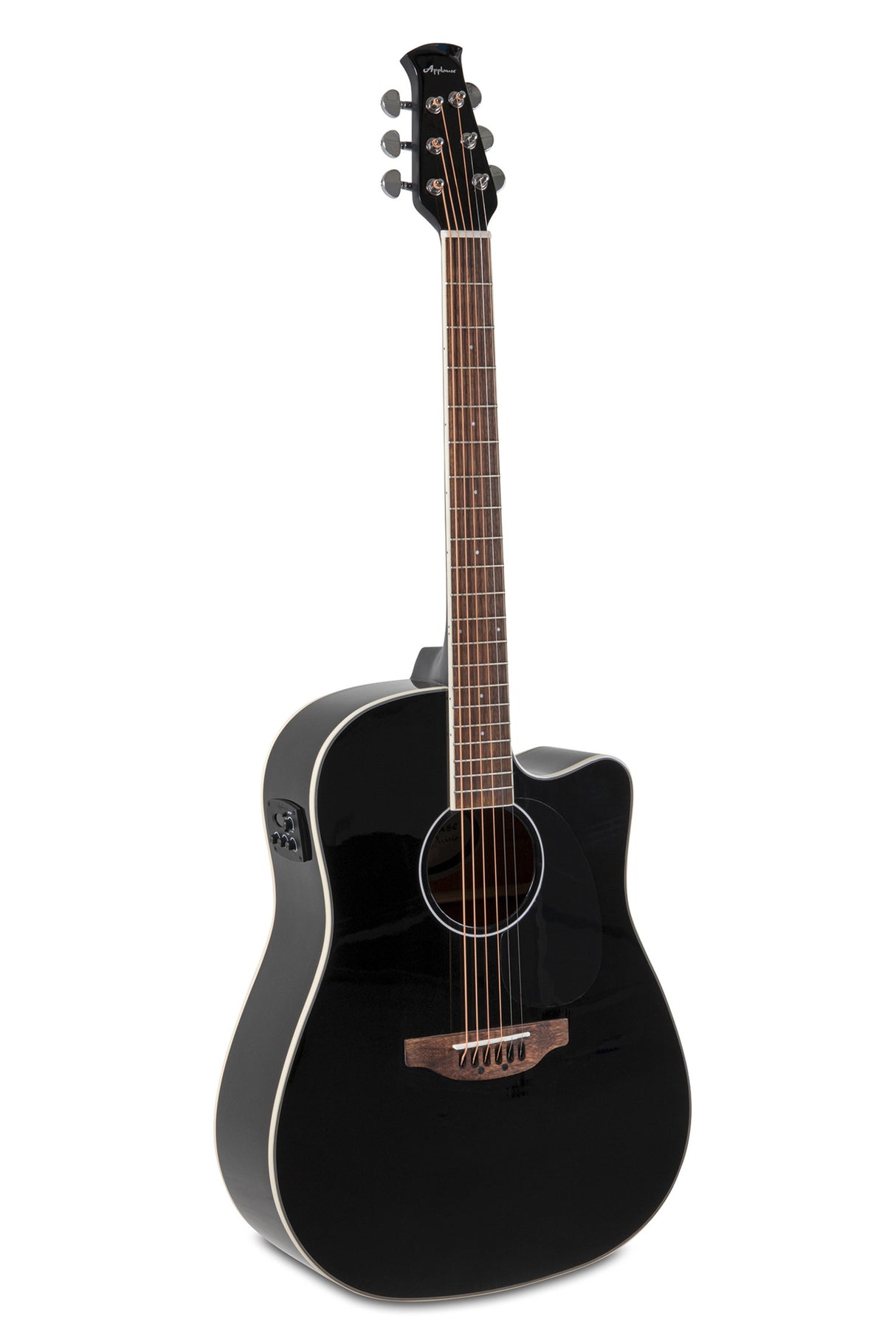 Applause E-Acoustic Guitar Wood Classics AED96-5HG Black Gloss Electro - Black high gloss (AED96-5HG)
