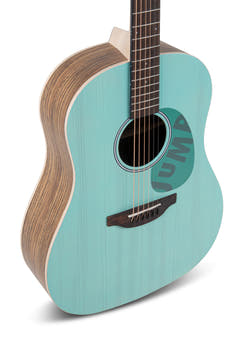 Applause Acoustic Guitar Jump Slope Shoulder Dreadnought - Celeste (AAS-69-T)