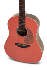 Applause Acoustic Guitar Jump Slope Shoulder Dreadnought - Peach (AAS-69-O)
