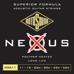 Rotosound Strings for Acoustic Guitar Nexus Coated - Set Light 11-52 (NXA11)