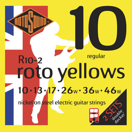 Rotosound Roto Yellows R10-2 Double Decker elguitarstrenge 10-46
