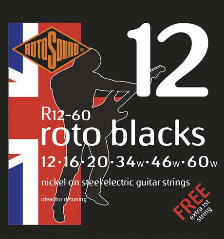 Rotosound Roto Blacks R12-60 elguitarstrenge 12-60