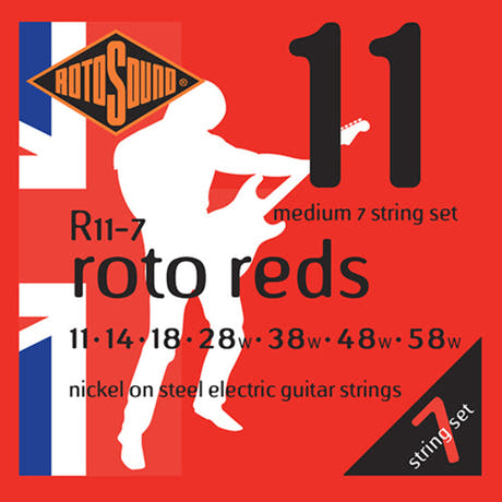 Rotosound Roto Reds R11-7 strenge til 7-strenget elguitar 11-58