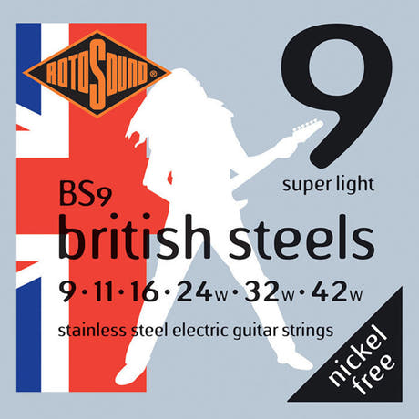 Rotosound British Steels BS9 elguitarstrenge 9-42