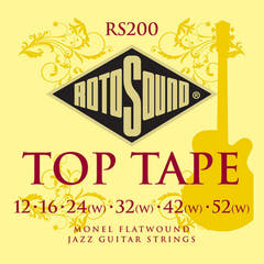 Rotosound Jazz Guitar Strings Flatwound - Set Flatwound 12-52 (RS200)