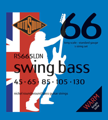 Rotosound Swing Bass 66 RS665LDN sæt til elbas, 5 strenge 45-130