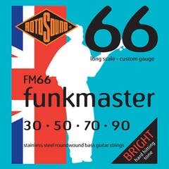 Rotosound E-Bass Strings Swing Bass 66 - Set 4-string FUNKMASTER Custom 30-90 (FM66)