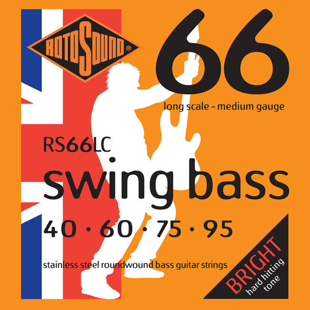 Rotosound E-Bass Strings Swing Bass 66 - Set 4-string Medium 40-95 (RS66LC)