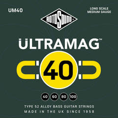 Rotosound Ultramag UM40 sæt til elbas, 4 strenge 40-100