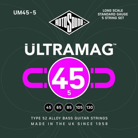 Rotosound E-Bass Strings Ultramag - Set 5-string Standard 45-130 (UM45-5)