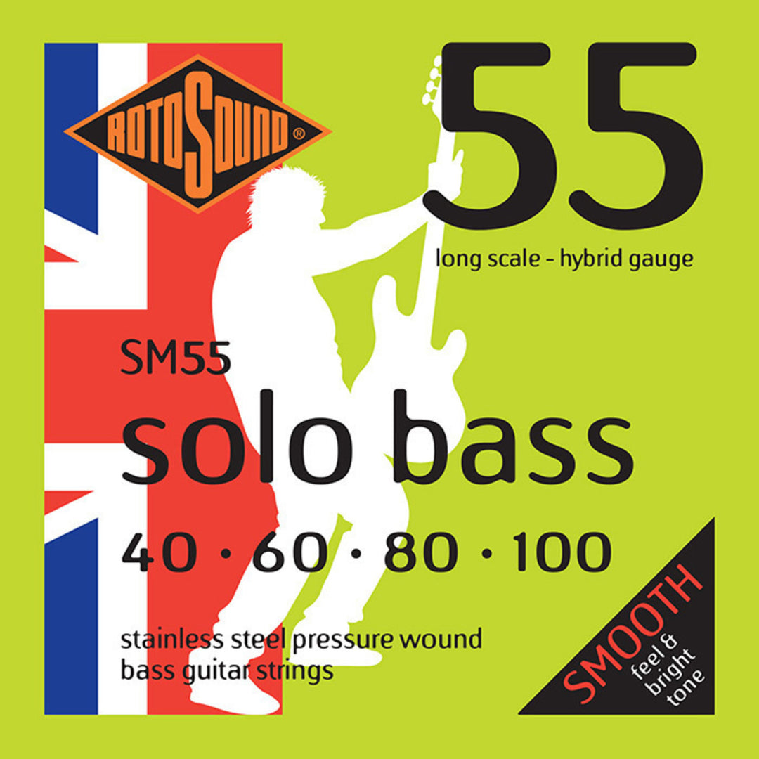 Rotosound E-Bass Strings Solo Bass 55 - Set 4-string Hybrid 40-100 (SM55)
