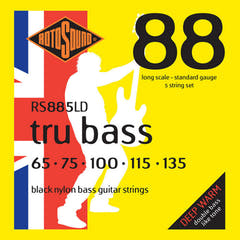 Rotosound E-Bass Strings Tru Bass 88 - Set 5-string Long 65-135; Long scale: scale length (34"/860mm) - to medium (32"/810mm) (RS885LD)