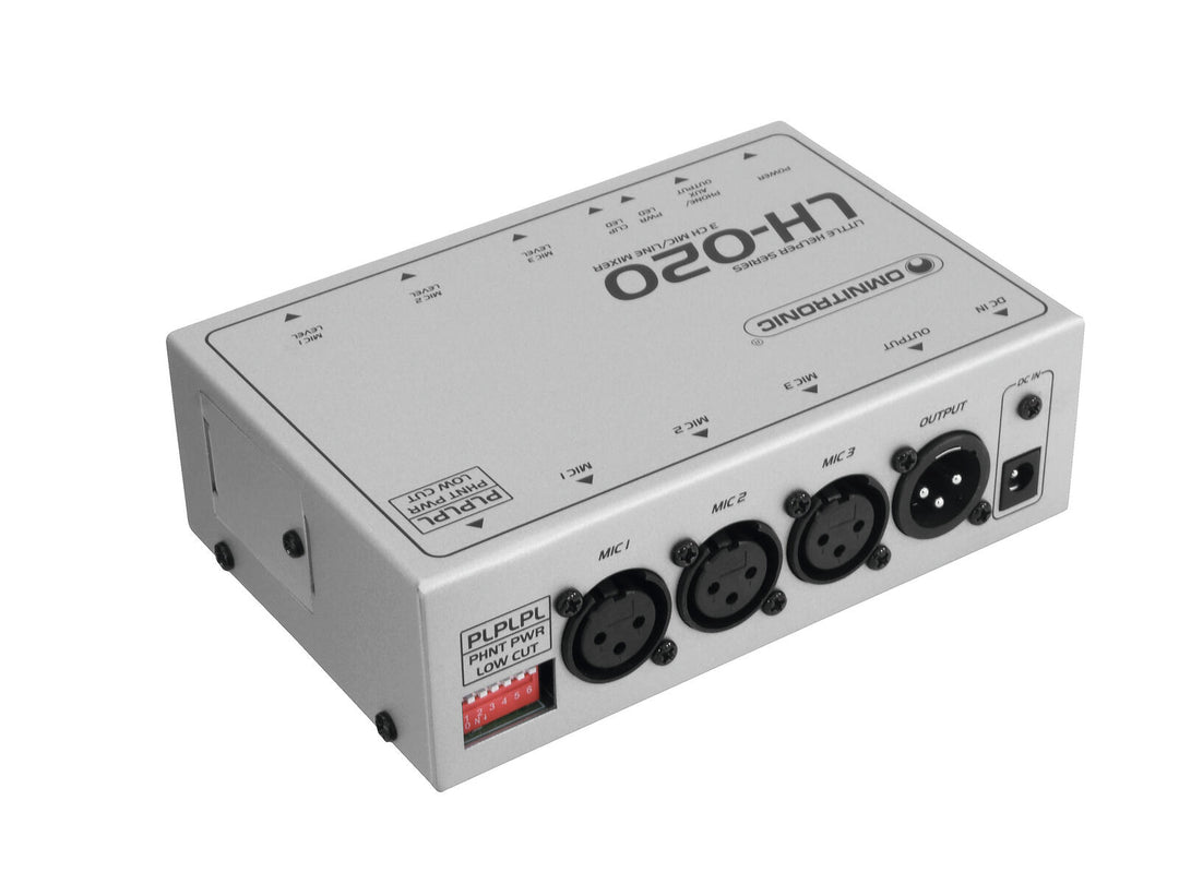 OMNITRONIC LH-020 3-channel Mic Mixer