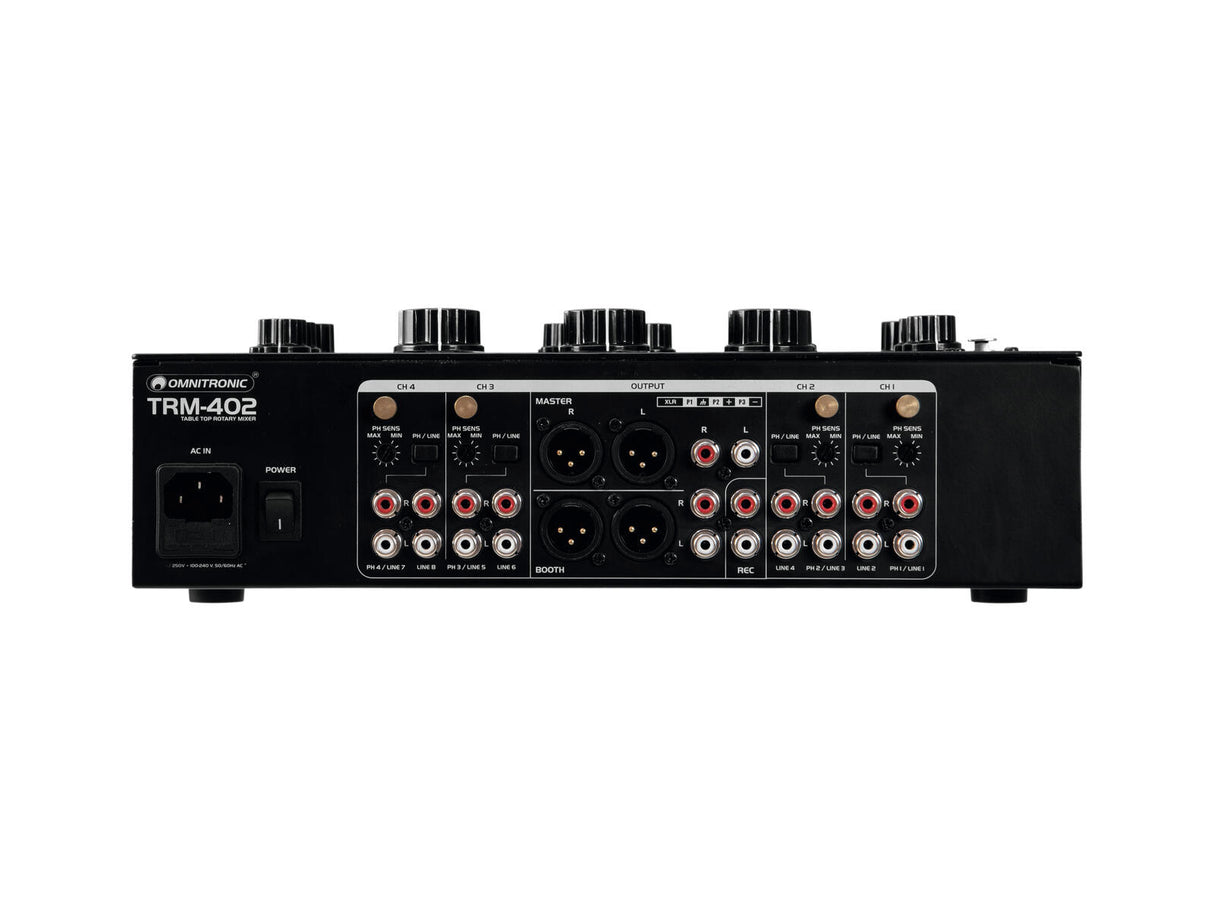OMNITRONIC TRM-402 4-channel Rotary Mixer