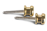 Fire & Stone Security Lock remknap, forgyldt, 2 stk.