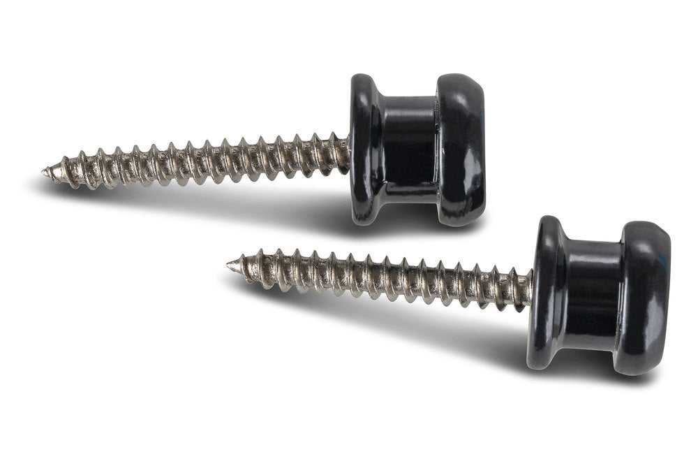 Fire & Stone Security Lock remknap, blank sort, 2 stk.