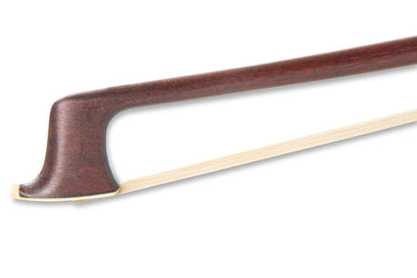 W. E. Dörfler violinbue i pernambuco, rund stang, nysølv