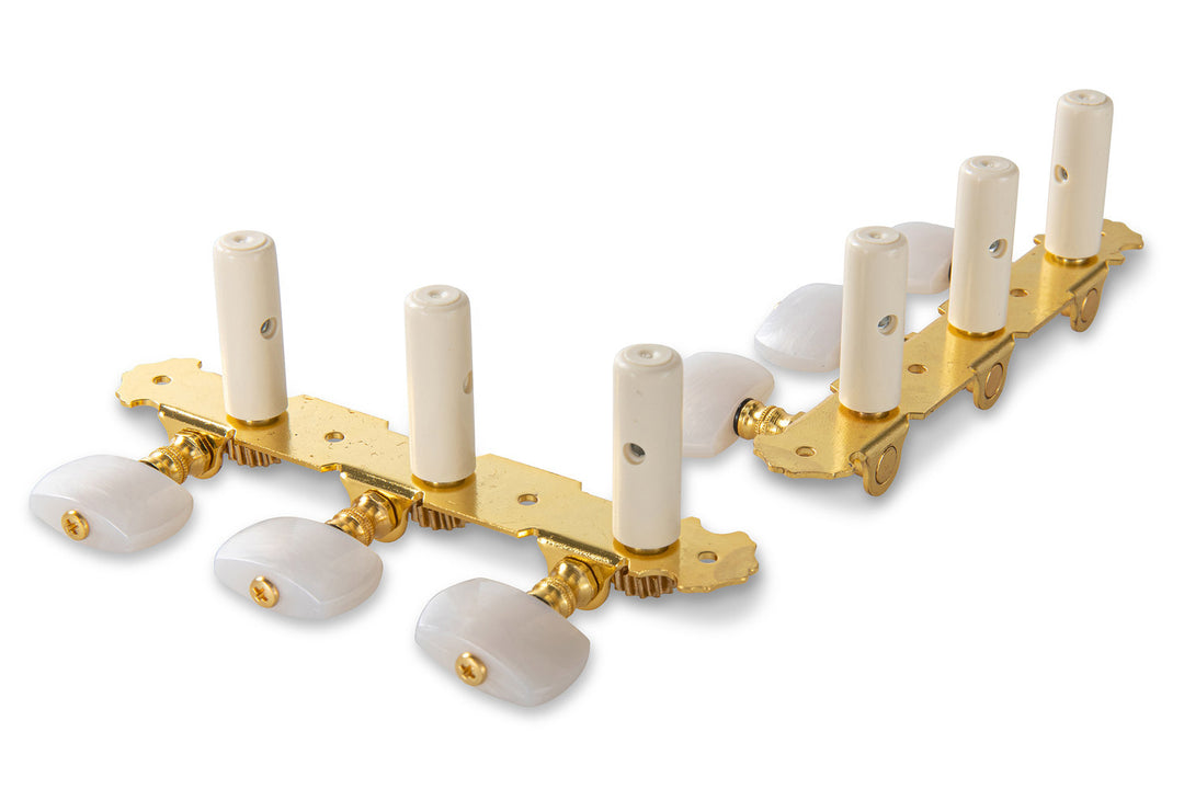GEWA machine heads Classical guitar - White button (without lyra)