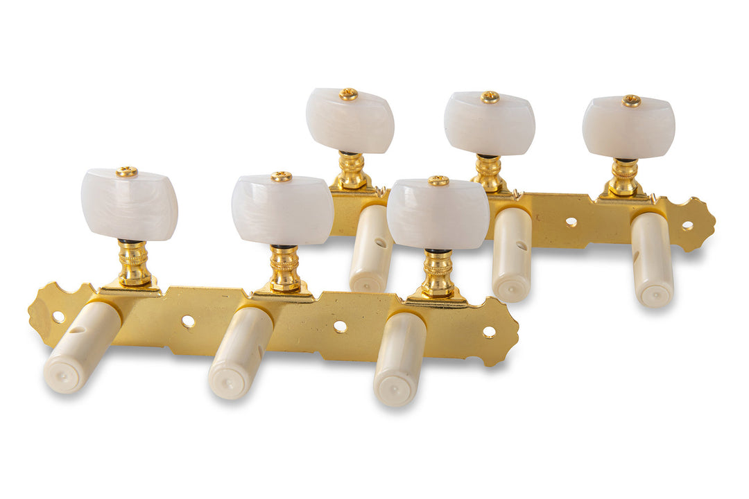 GEWA machine heads Classical guitar - White button (without lyra)