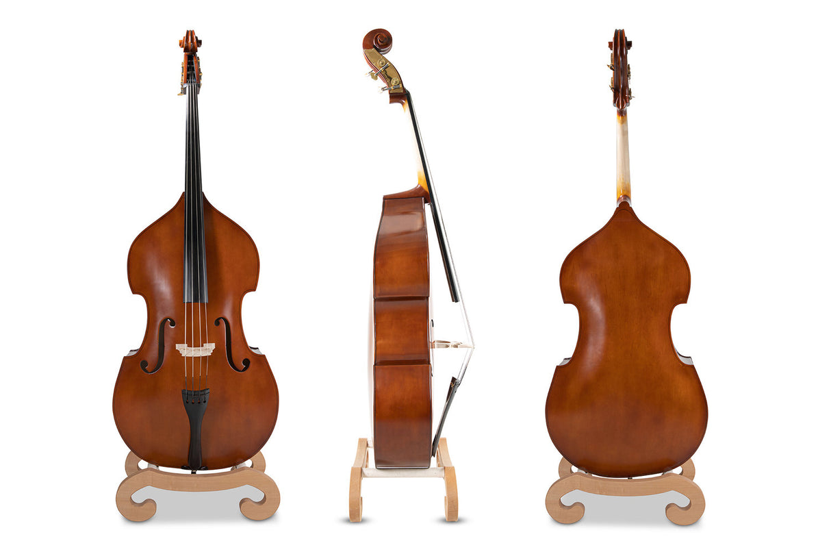 GEWA Double bass Basic Line - Laminated version - 1/16 (Set up in GEWA Master workshop - fits in a 4/4 Cello bag
Spielfertig gemacht in den GEWA Meisterwerkstätten - Passt in eine 4/4 Cellotasche)