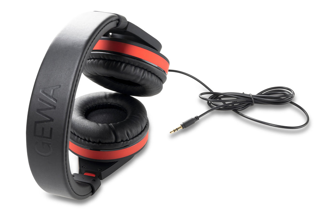GEWA Headphones HP six - P/U 20 (Black / red)