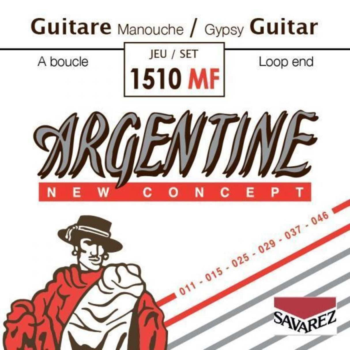 Savarez Strings for Acoustic Guitar Argentine - Set (1510MF)