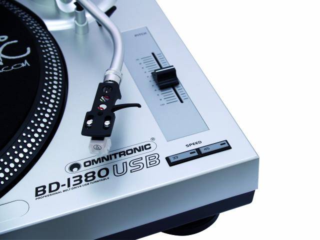 OMNITRONIC BD-1380 USB pladespiller