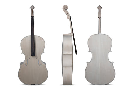 GEWA ulakeret cello 4/4, Guarneri, flot flammet