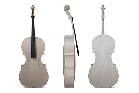 GEWA ulakeret cello 4/4, Stradivari Davidoff, flot flammet